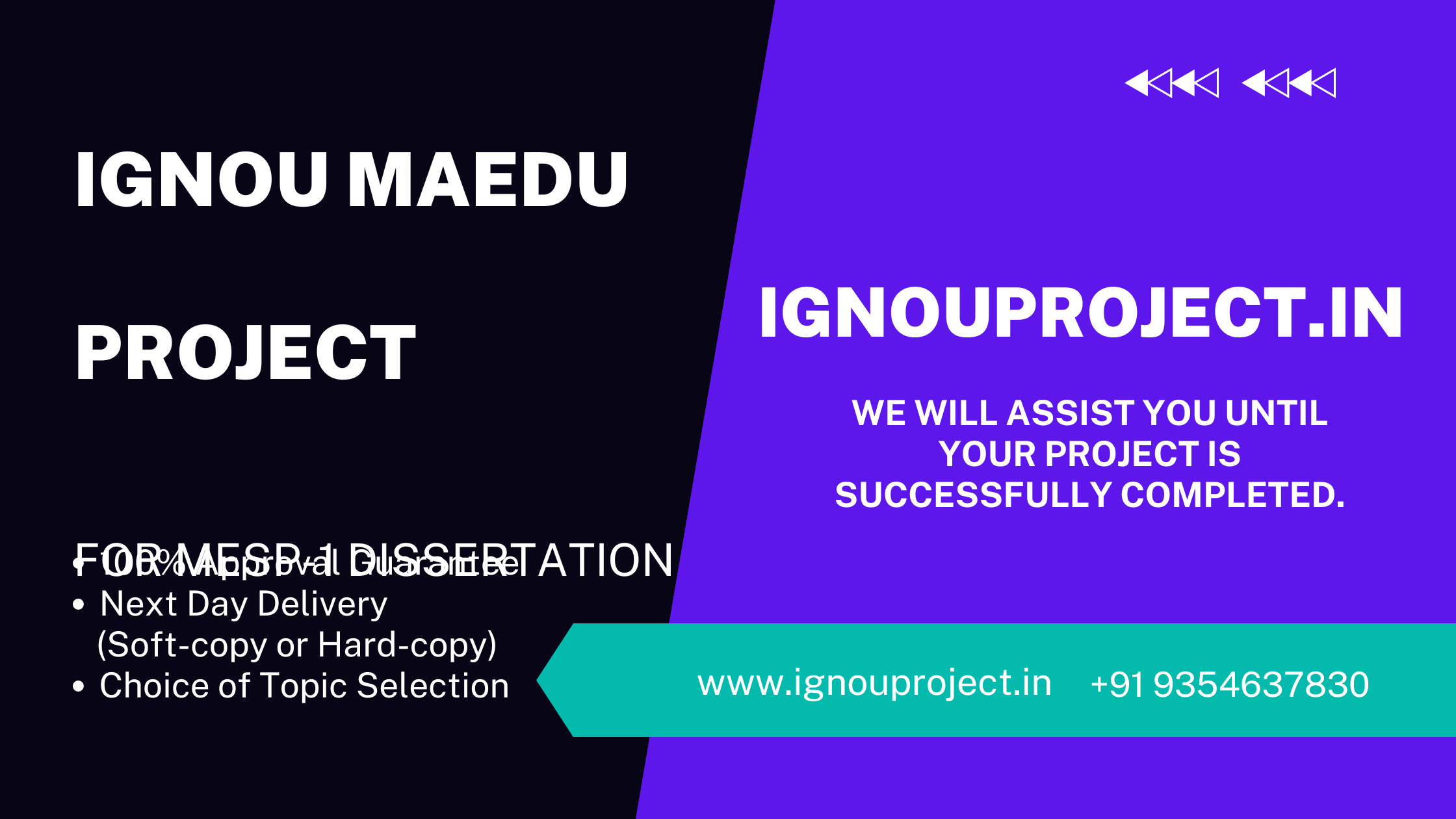 ignou maedu project dissertation mesp 1
