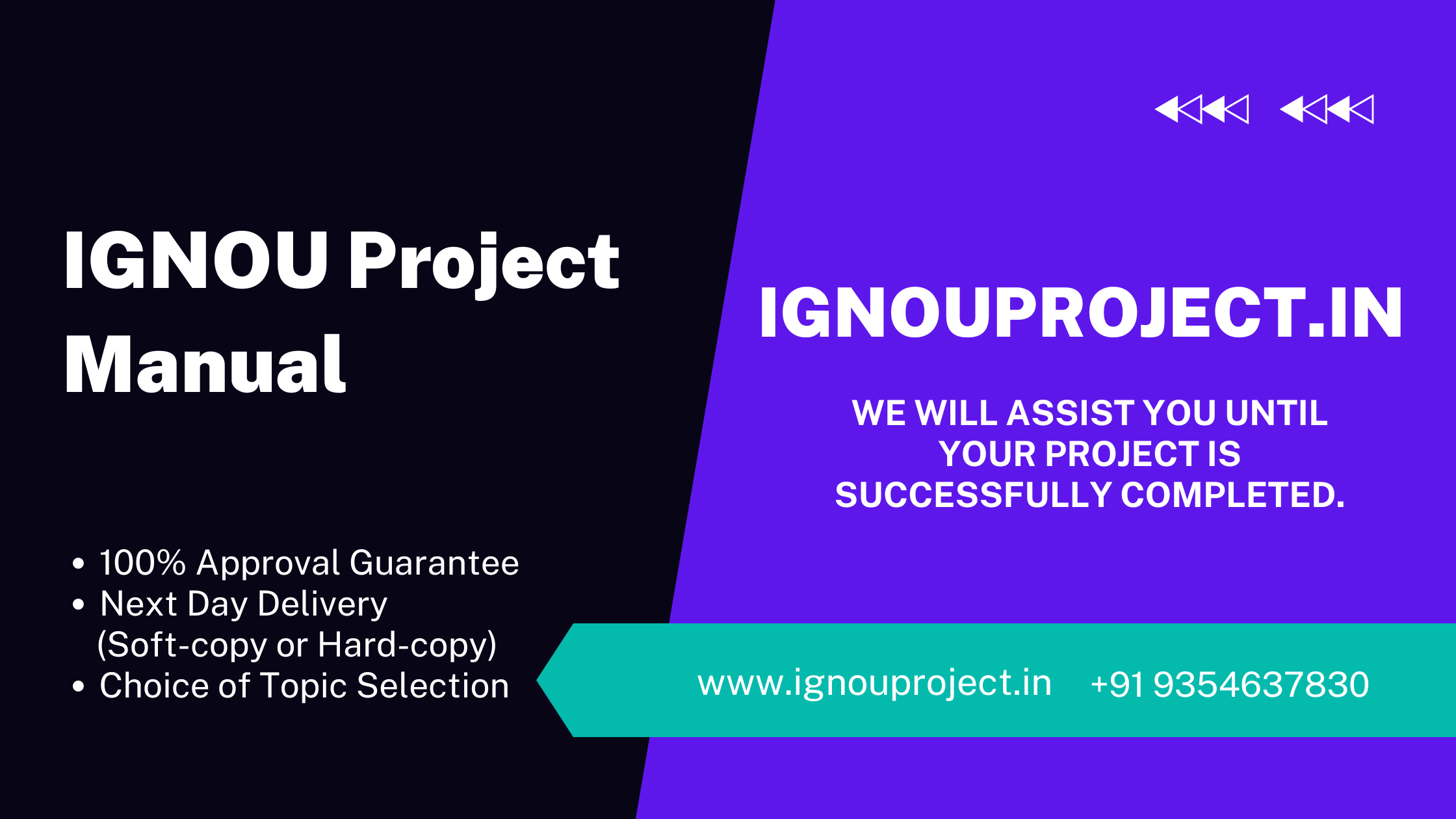 IGNOU Project Manual