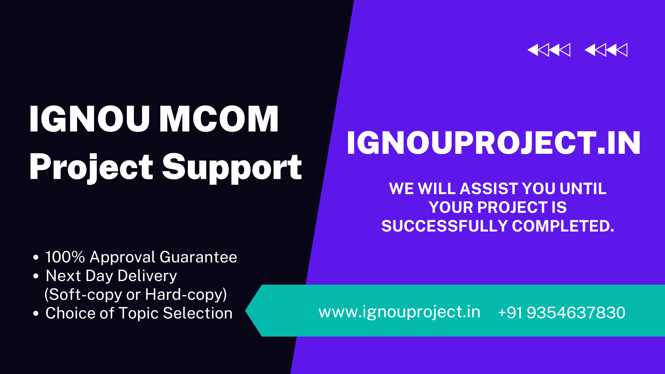 IGNOU MCOM Project Support