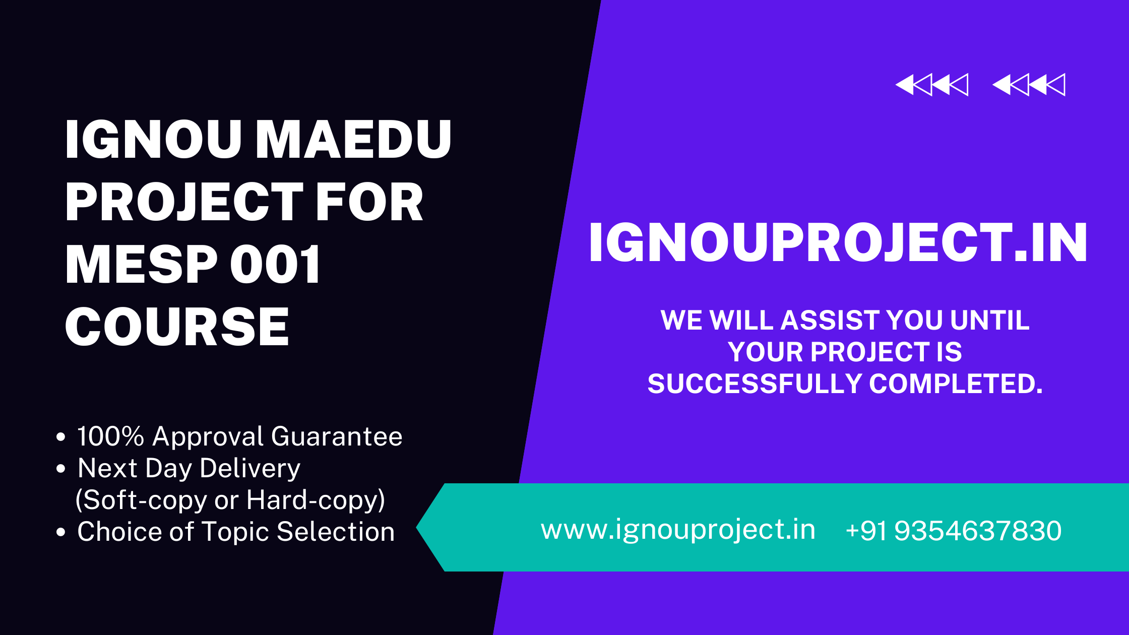 IGNOU MAEDU Project for MESP 001 Course