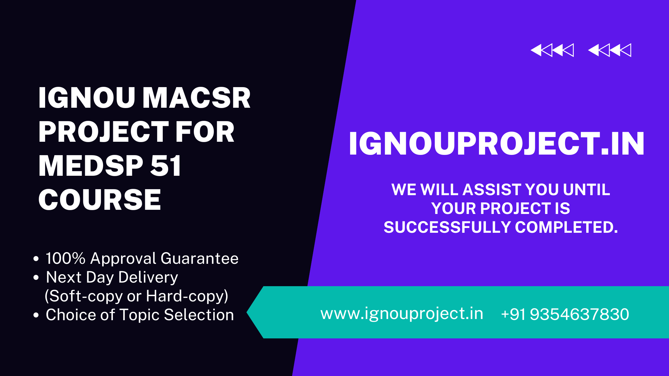 IGNOU MACSR Project for MEDSP 51 Course