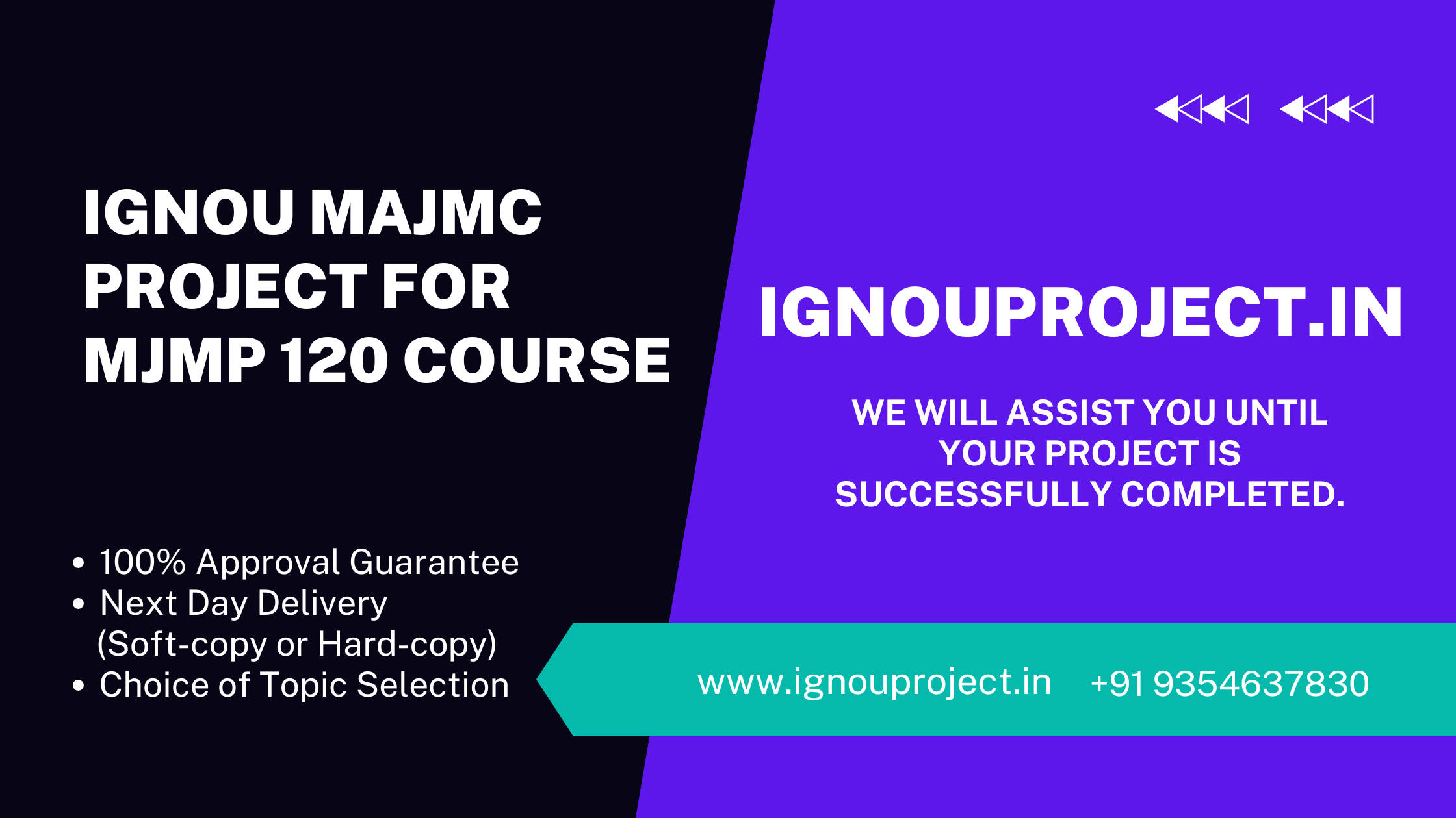 IGNOU MAJMC Project for MJMP 120 Course