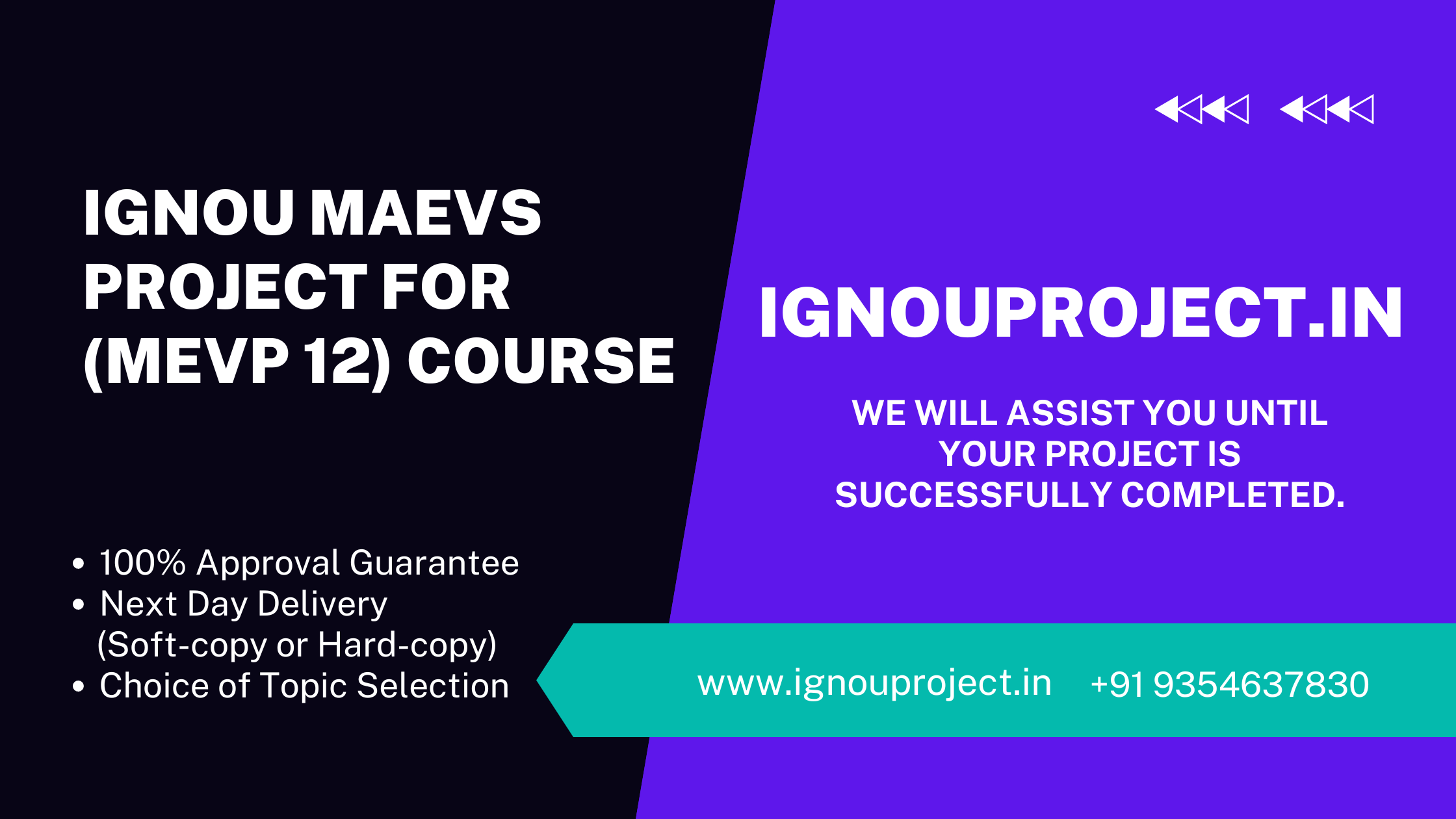 IGNOU MAEVS Project for (MEVP 12) Course