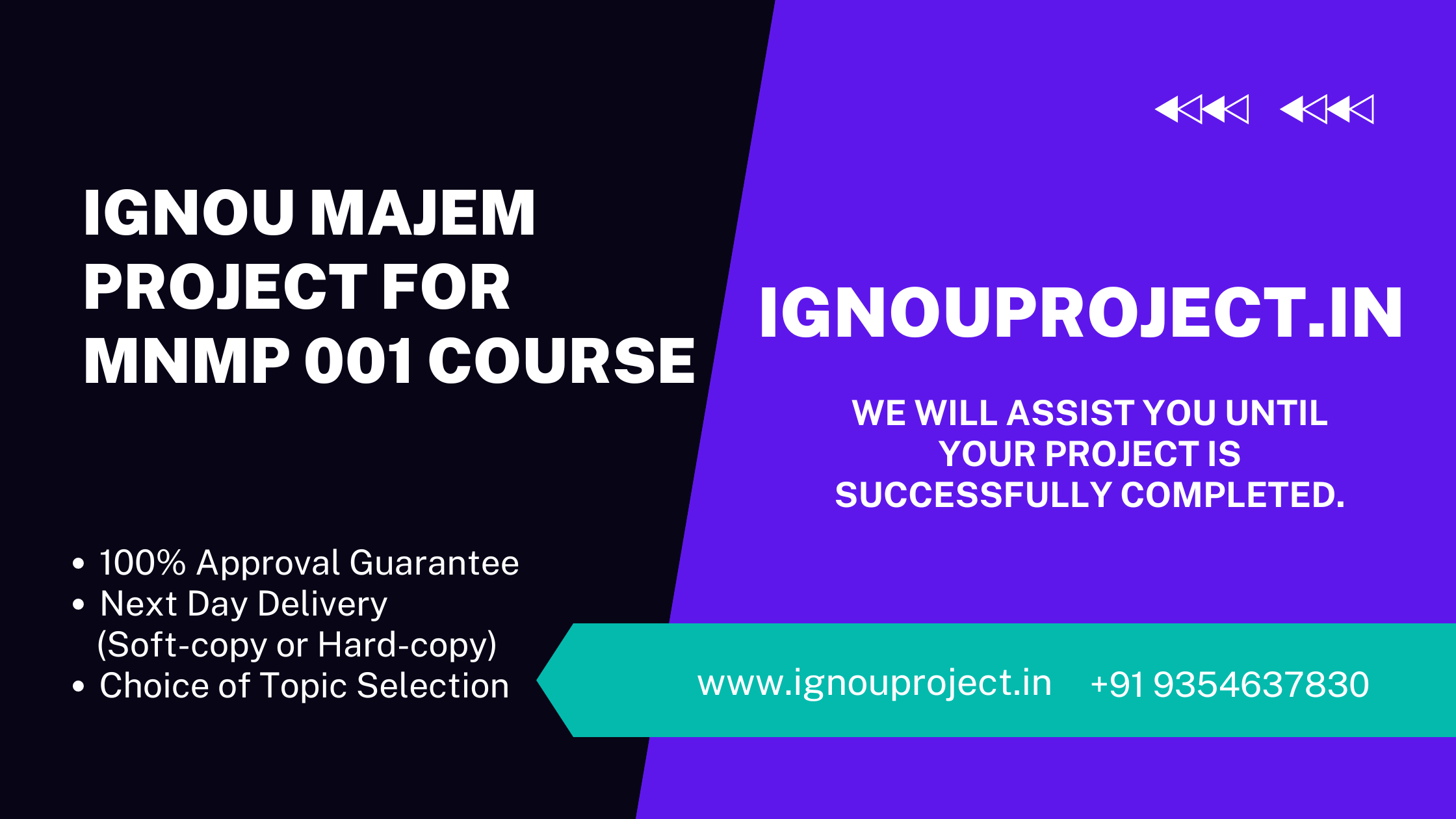 IGNOU MAJEM PROJECT for MNMP 001 Course