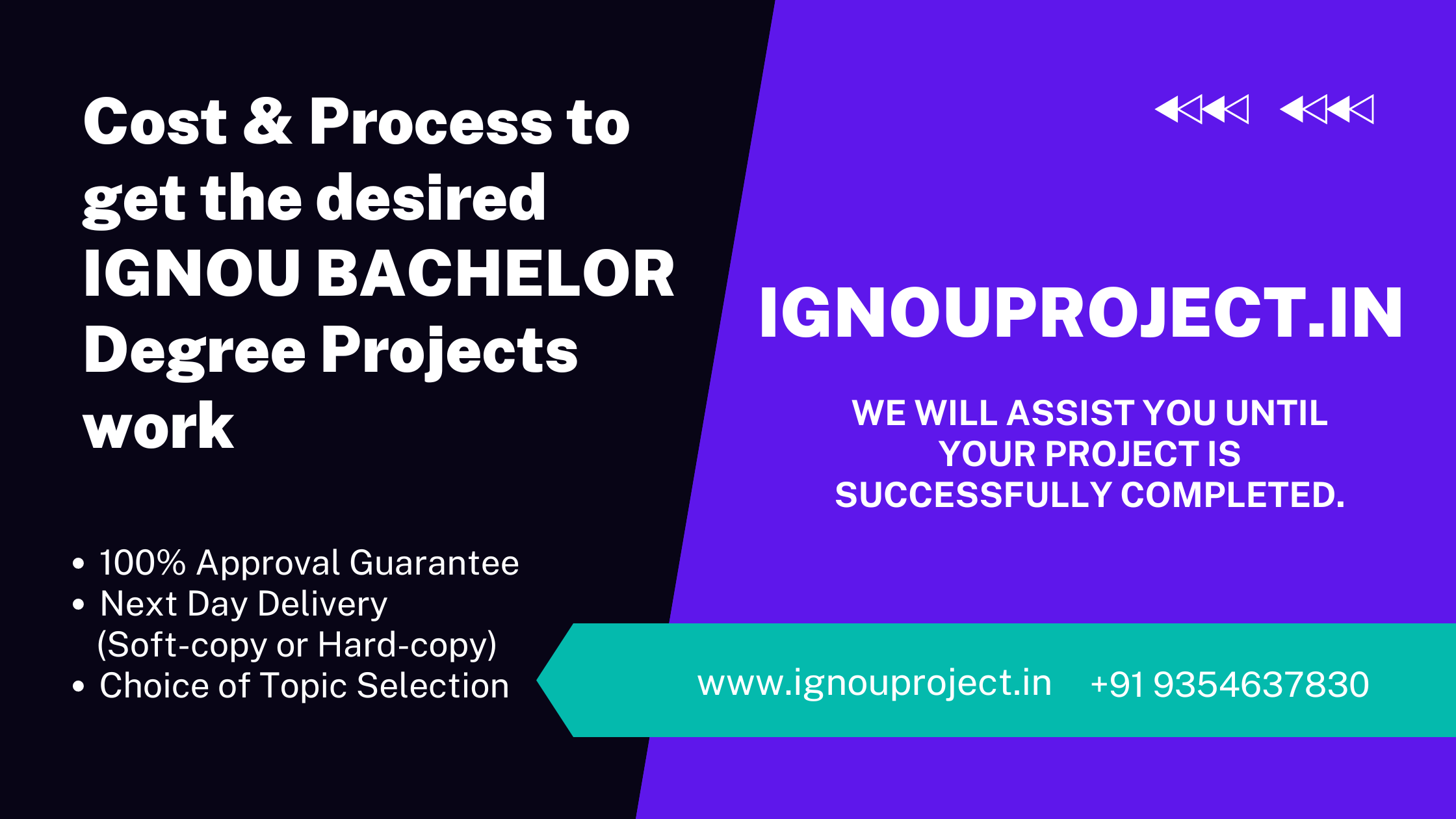 Cost and Process for Getting the Desired IGNOU Bachelor’s Degree Project Work