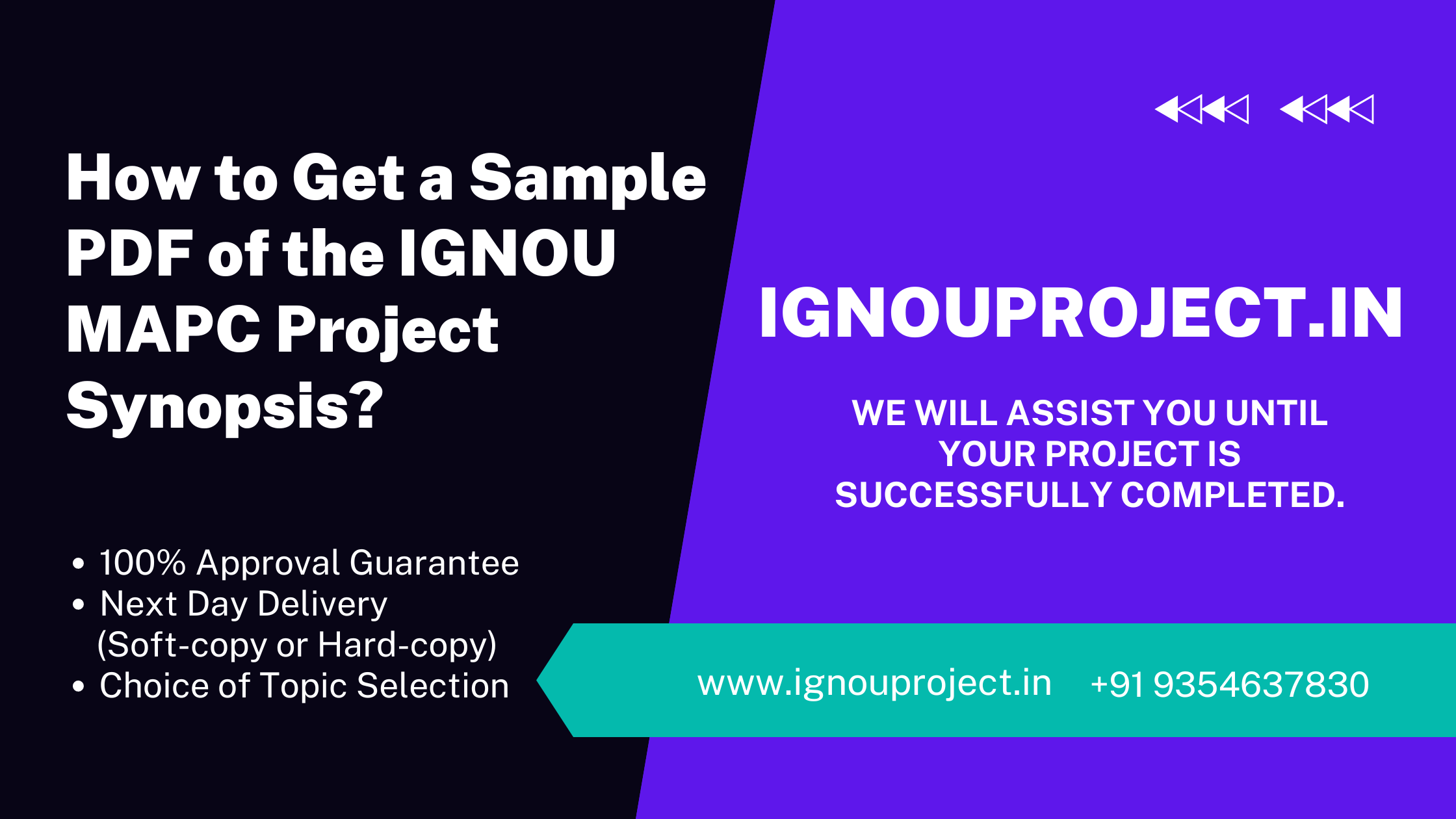 How to Get a Sample PDF of the IGNOU MAPC Project Synopsis?