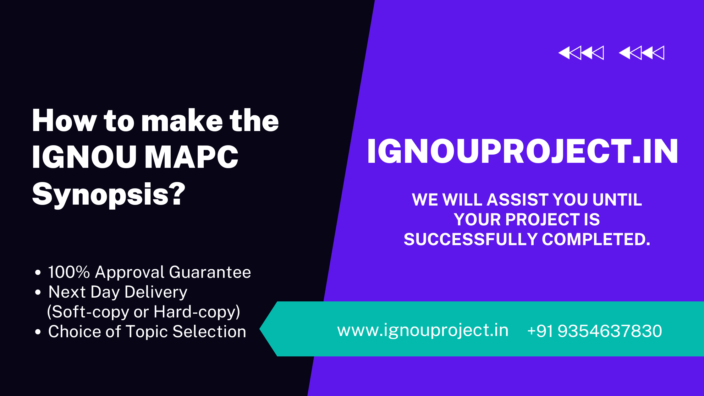 How to make the IGNOU MAPC Synopsis?