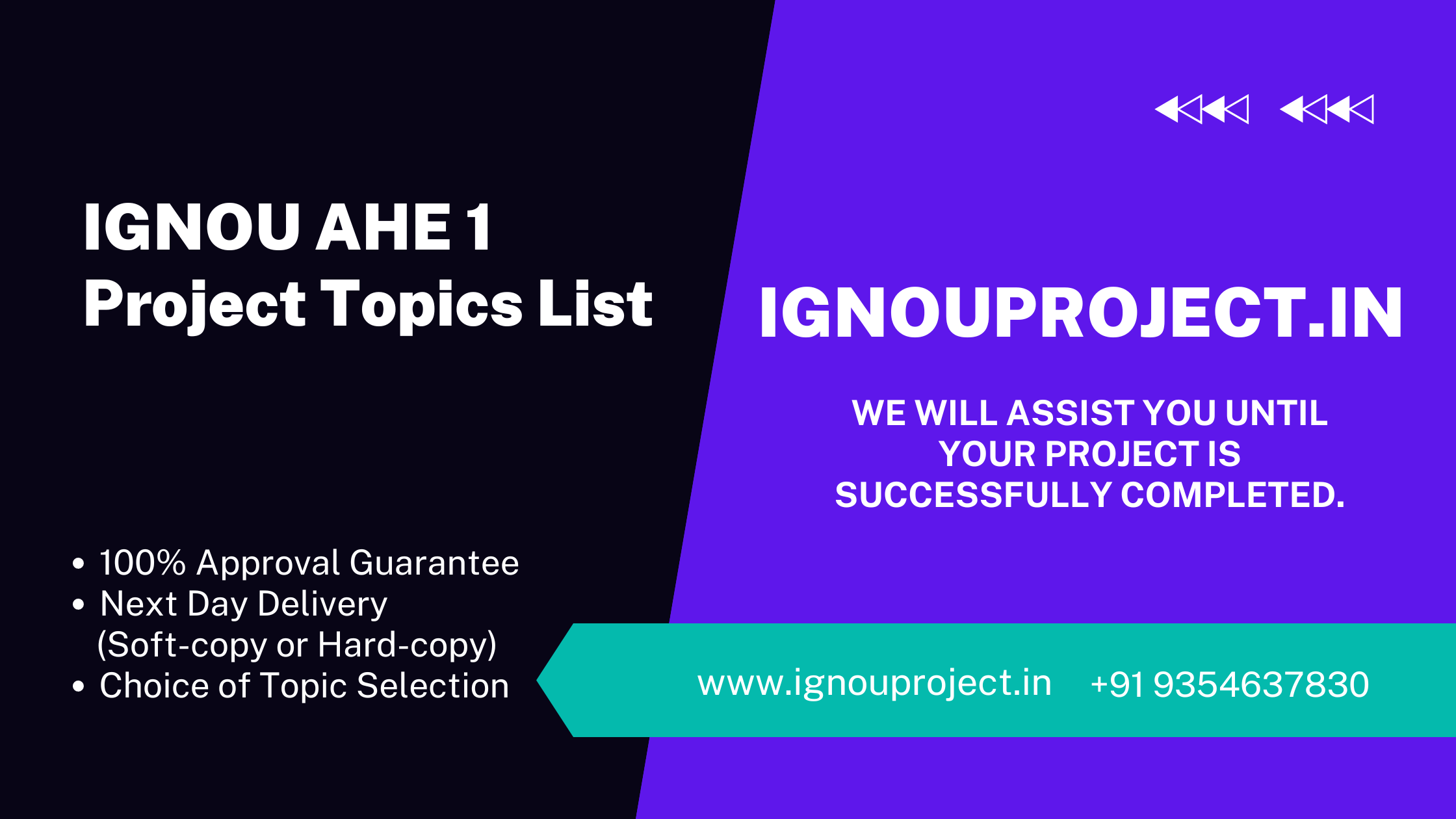 IGNOU AHE 1 Project Topics List