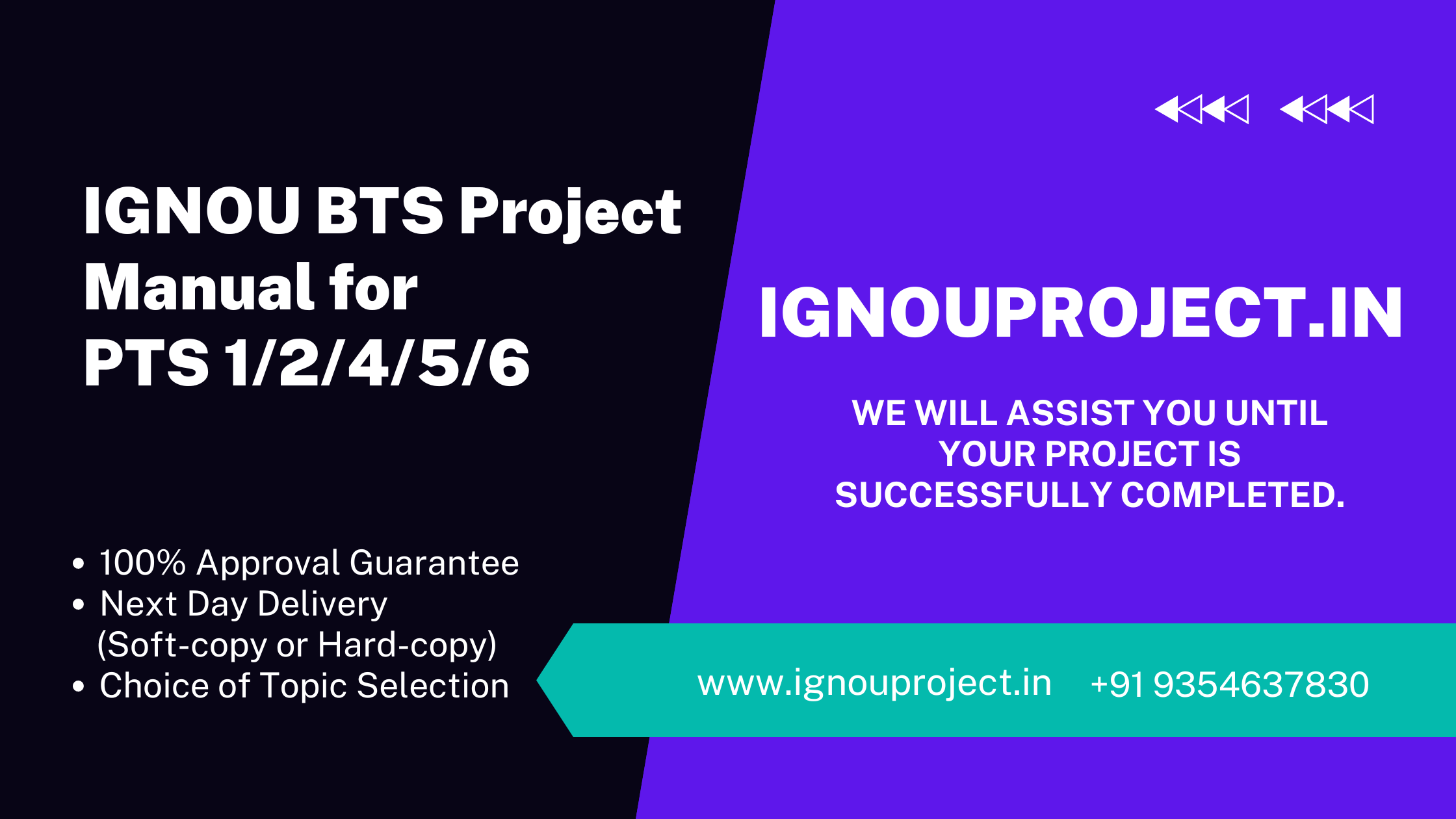 IGNOU BTS Project Manual for PTS 1/2/4/5/6