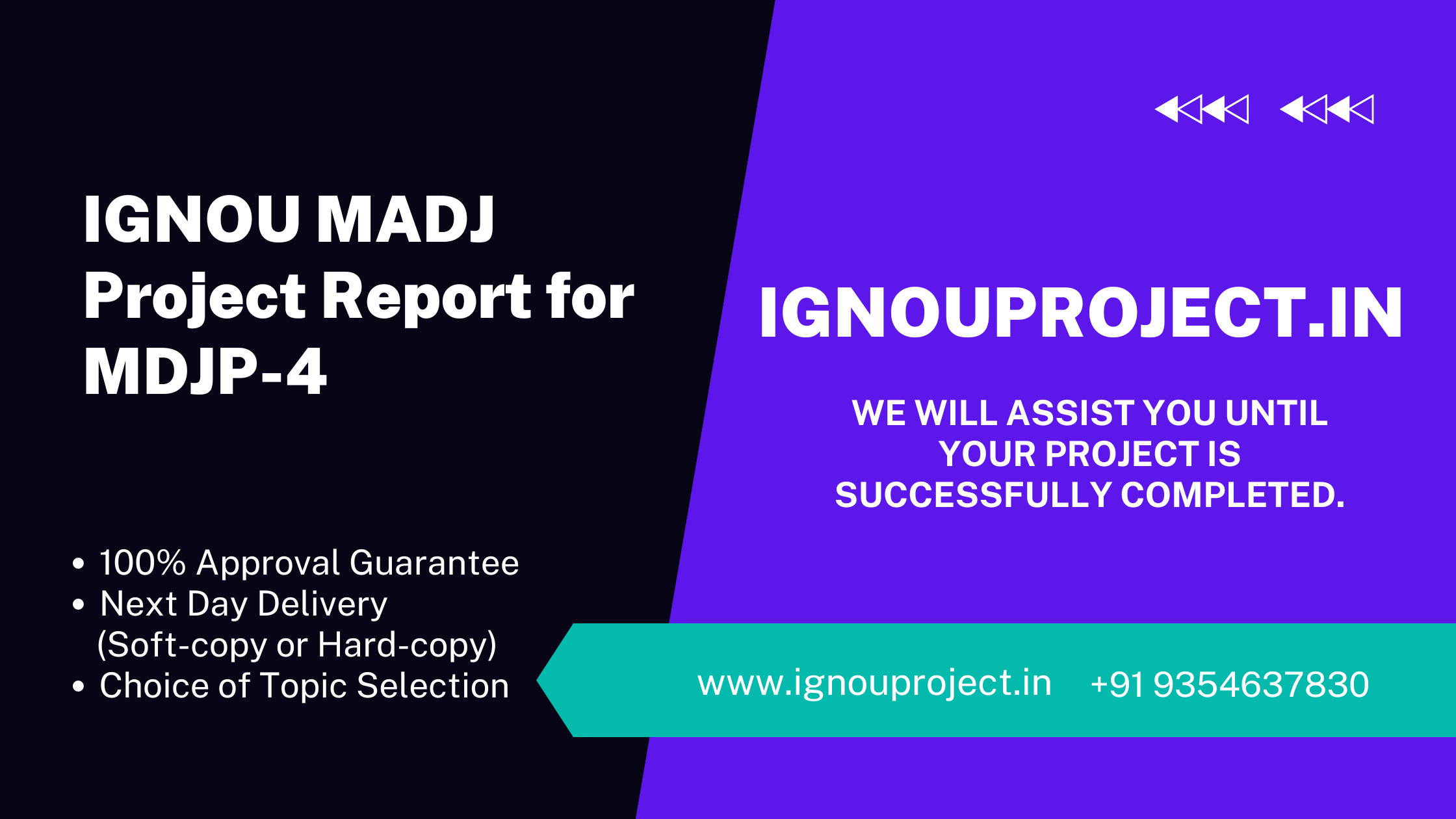 IGNOU MADJ Project Dissertation for MDJP-4