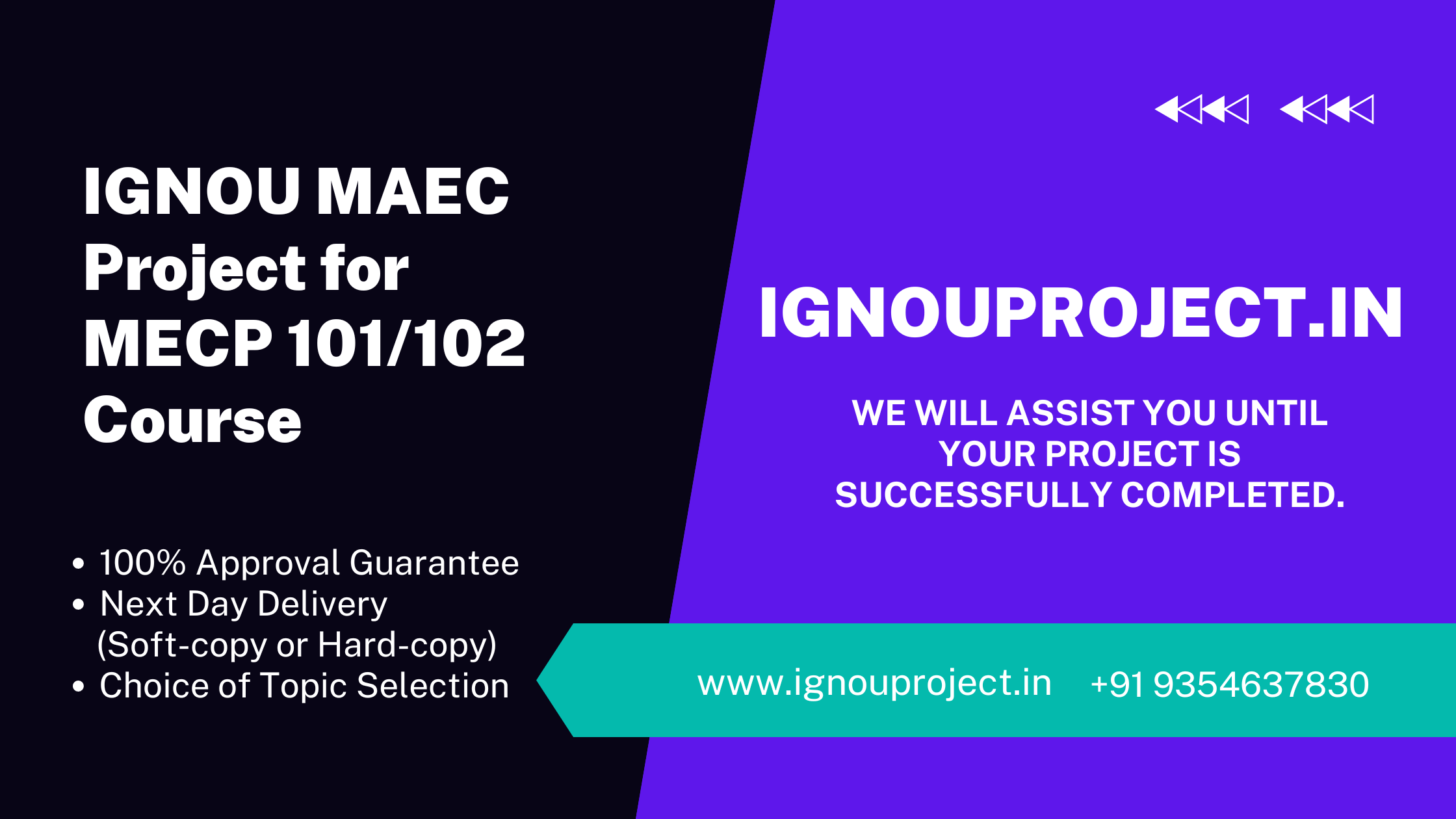 IGNOU MAEC Project for MECP 101/102 Course