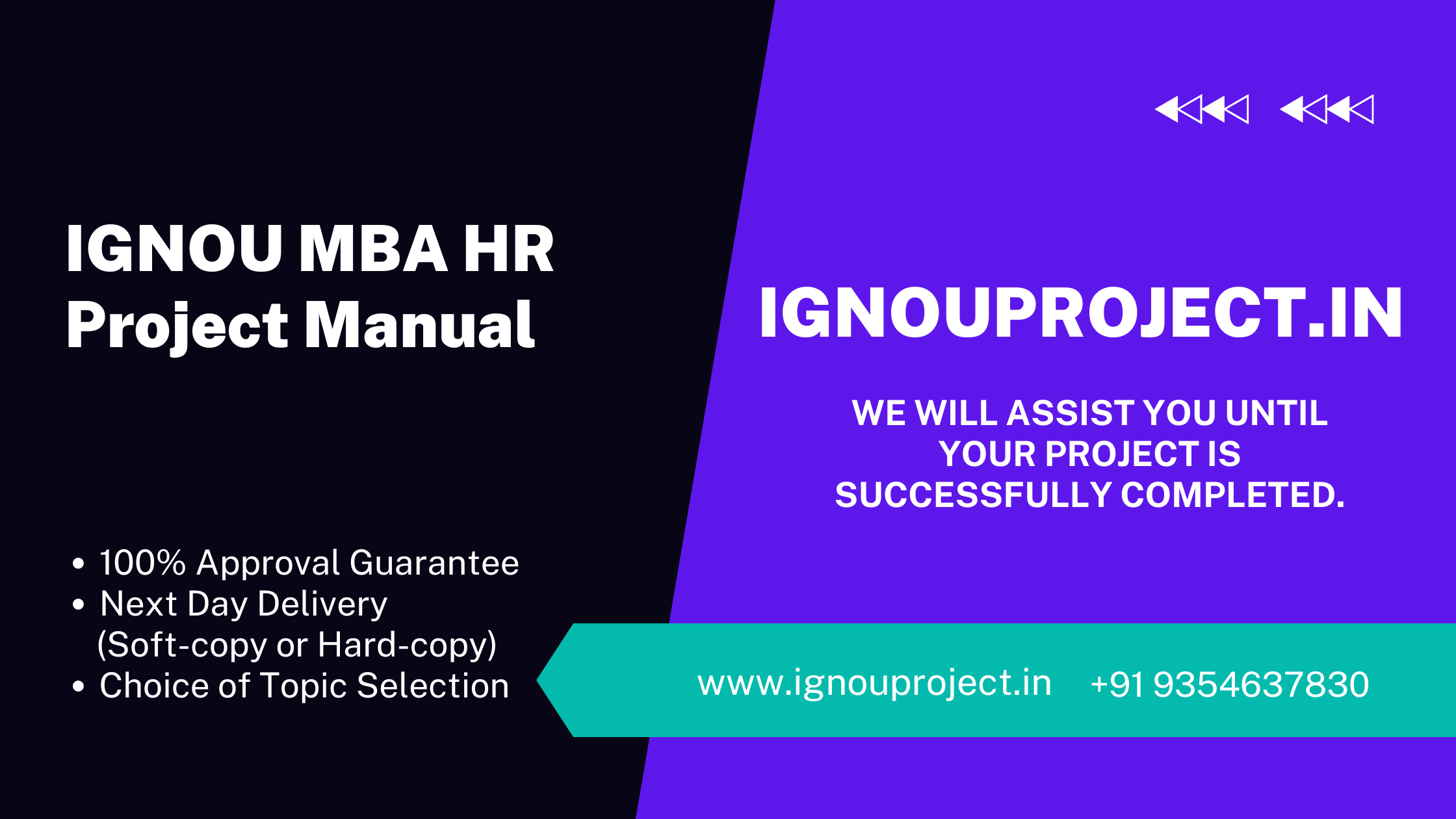 IGNOU MBA HR Project Manual