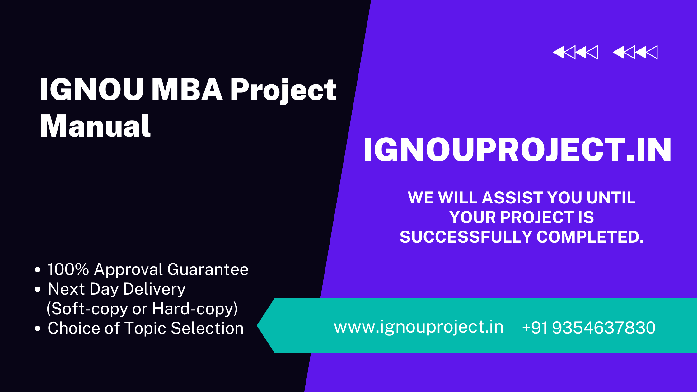 IGNOU MBA Project Manual