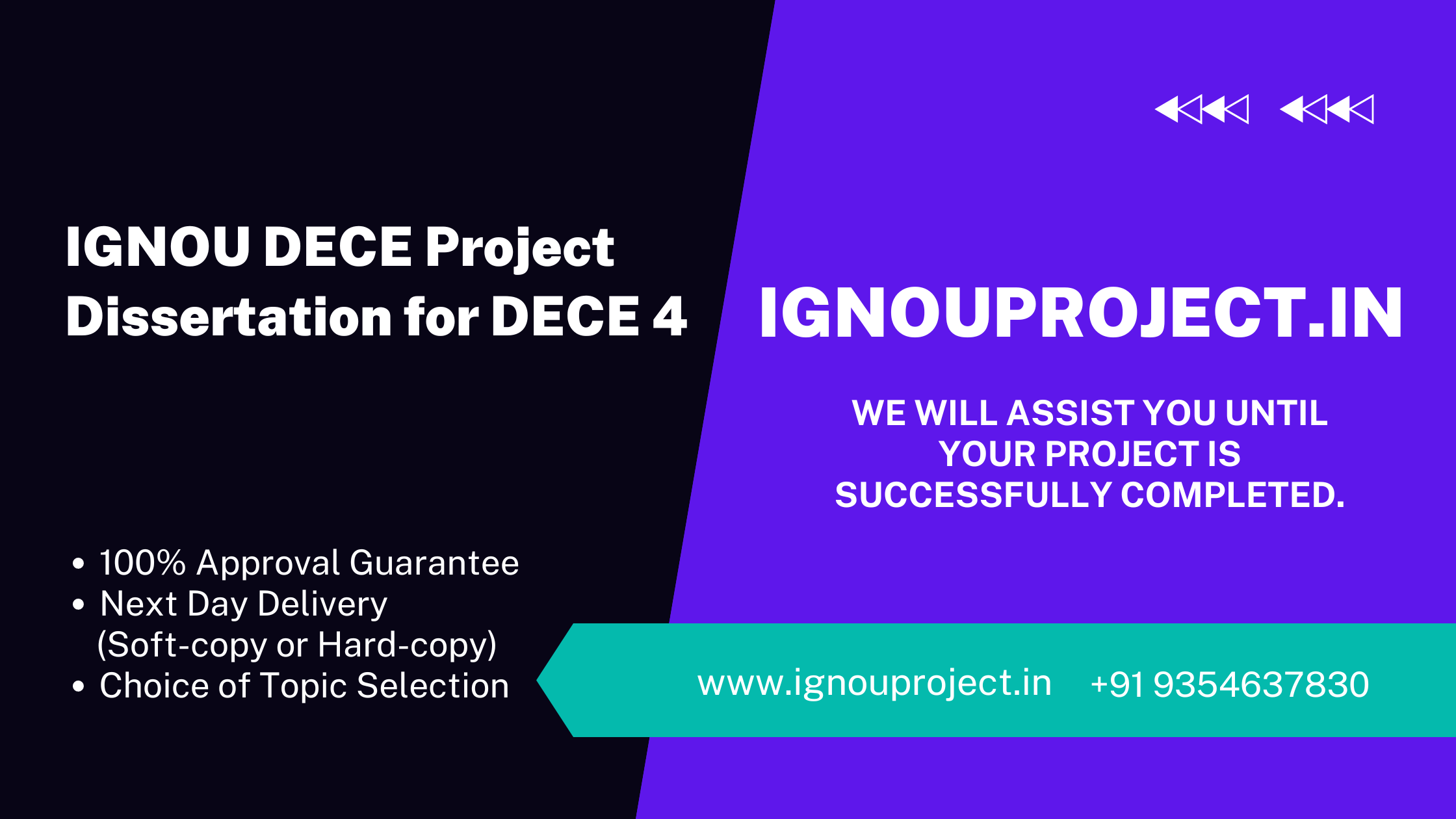 IGNOU DECE Project Dissertation for DECE 4