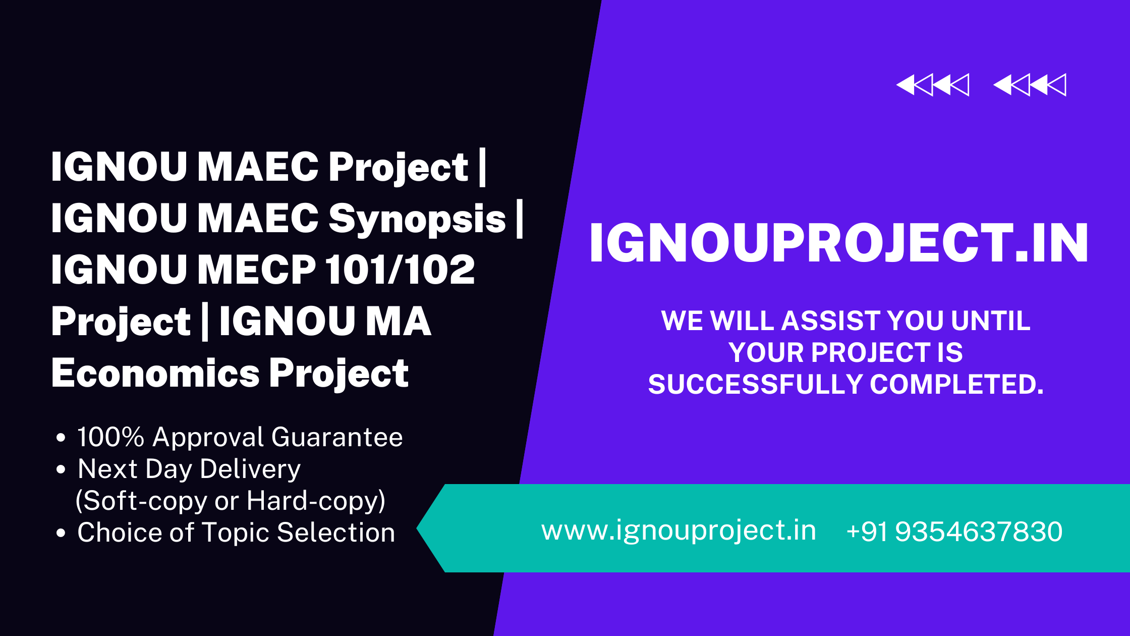 IGNOU MAEC Project | IGNOU MAEC Synopsis | IGNOU MECP 101/102 Project | IGNOU MA Economics Project