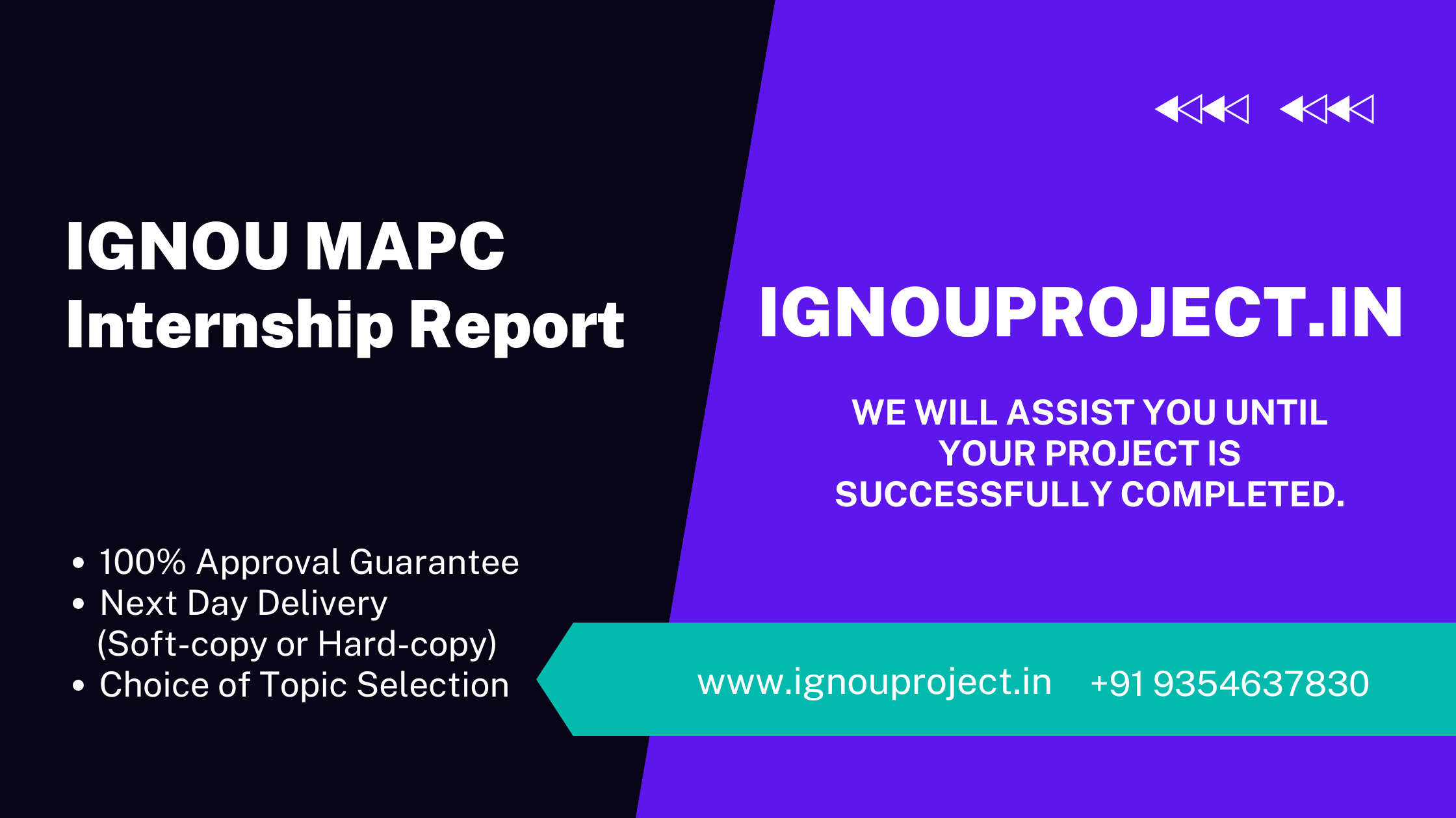 IGNOU MAPC Internship Report