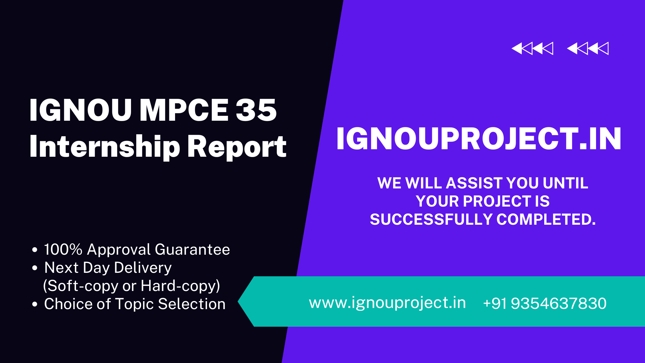 IGNOU MPCE 35 Internship Report