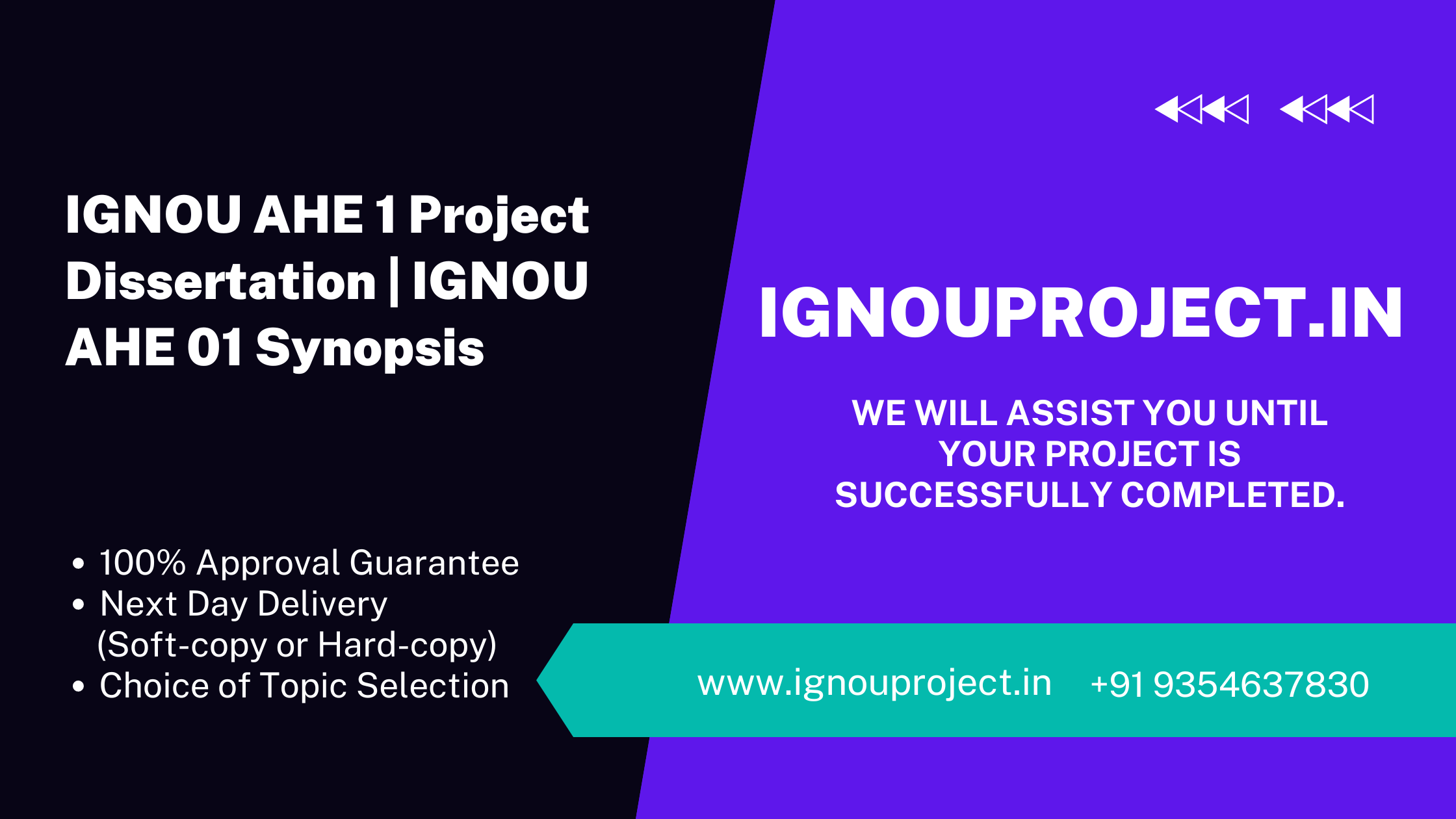 IGNOU AHE 1 Project Dissertation | IGNOU AHE 01 Synopsis