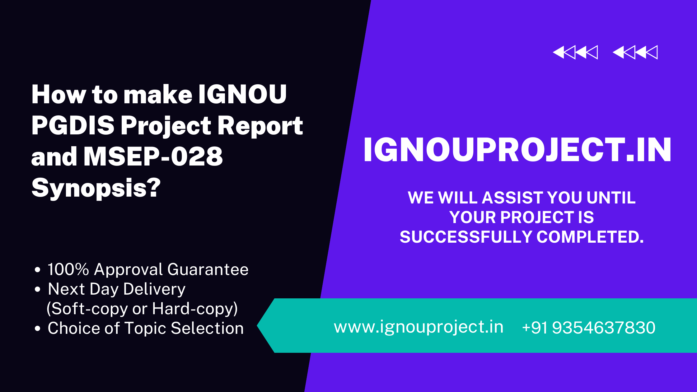 How to make IGNOU PGDIS Project Report and MSEP-028 Synopsis?