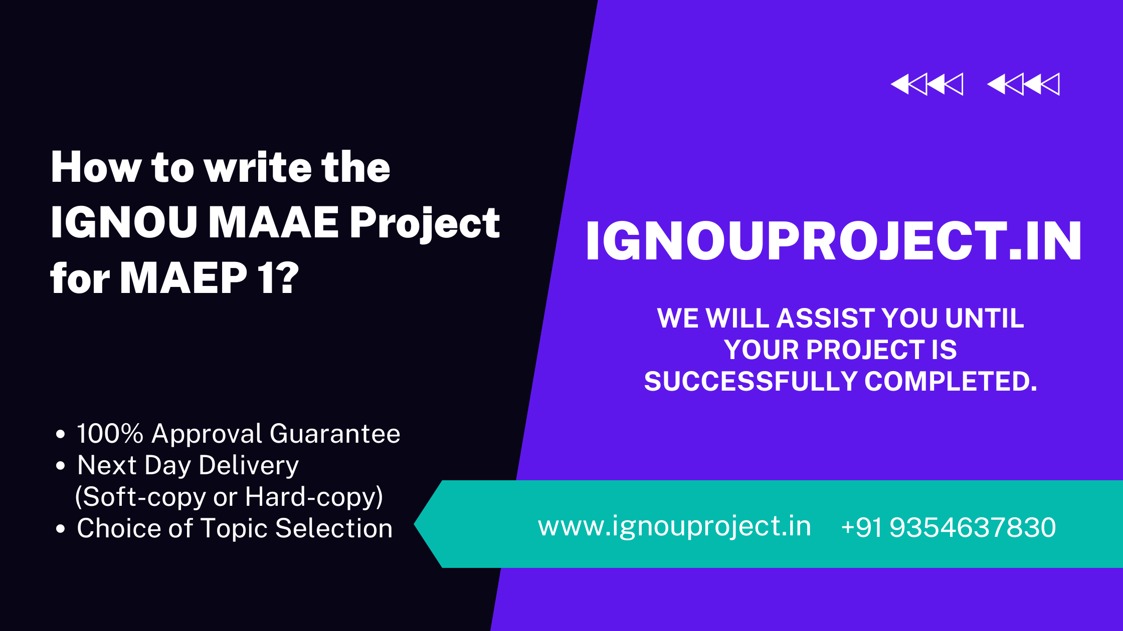 How to write the IGNOU MAAE Project for MAEP 1?