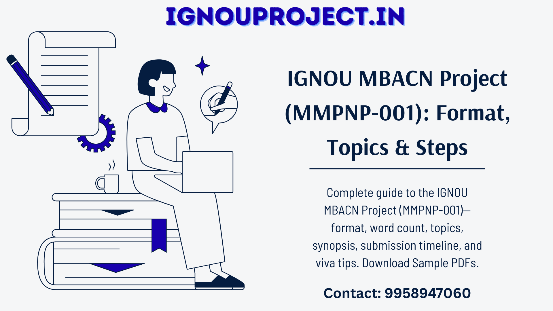 IGNOU MBACN Project (MMPNP-001) - Format, Topics & Steps